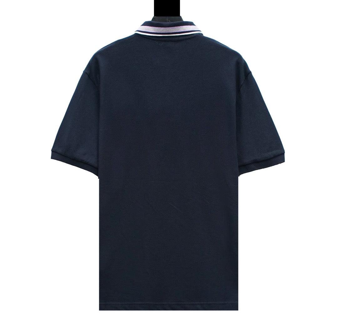 Gucci Blue T-shirt with a collar