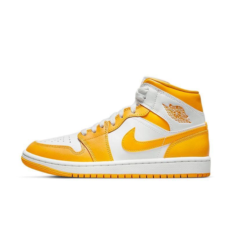 Air Jordan 1 Mid White Yellow