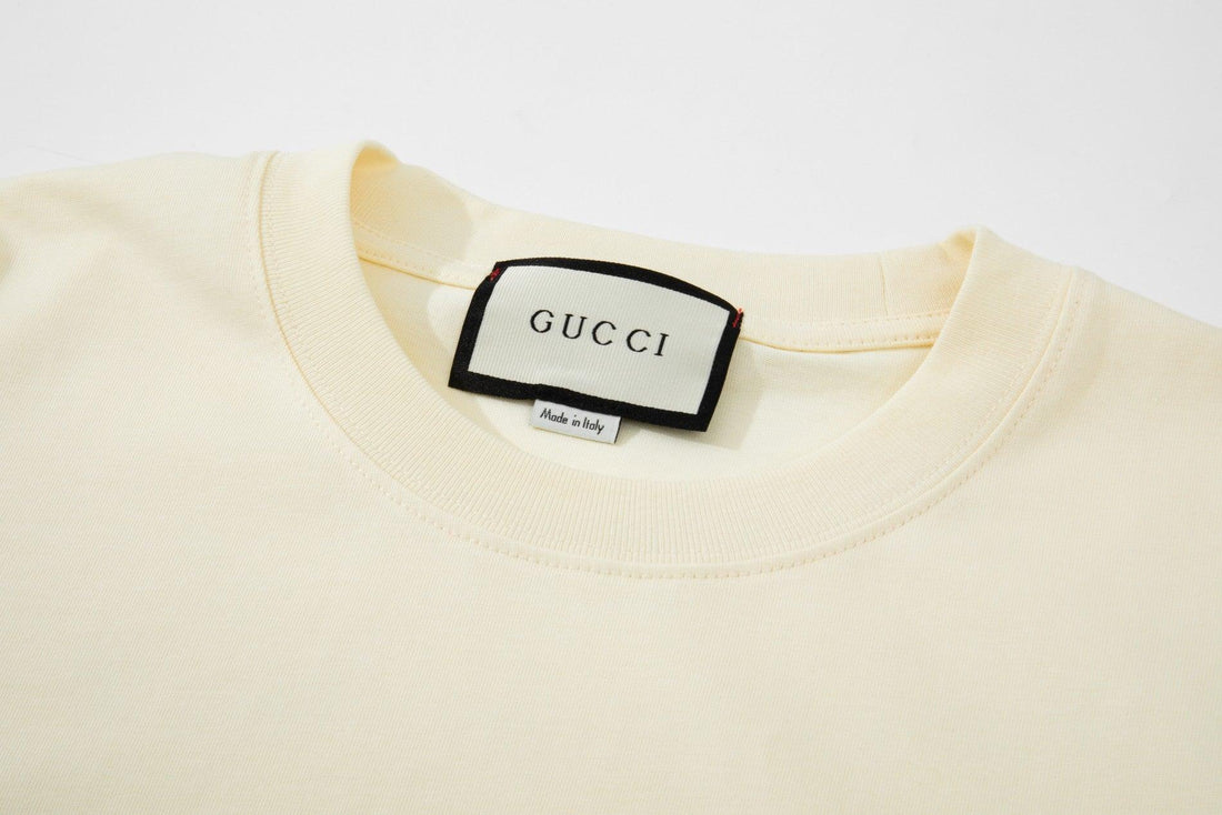 Gucci T-Shirt Without Collar 'Cream'