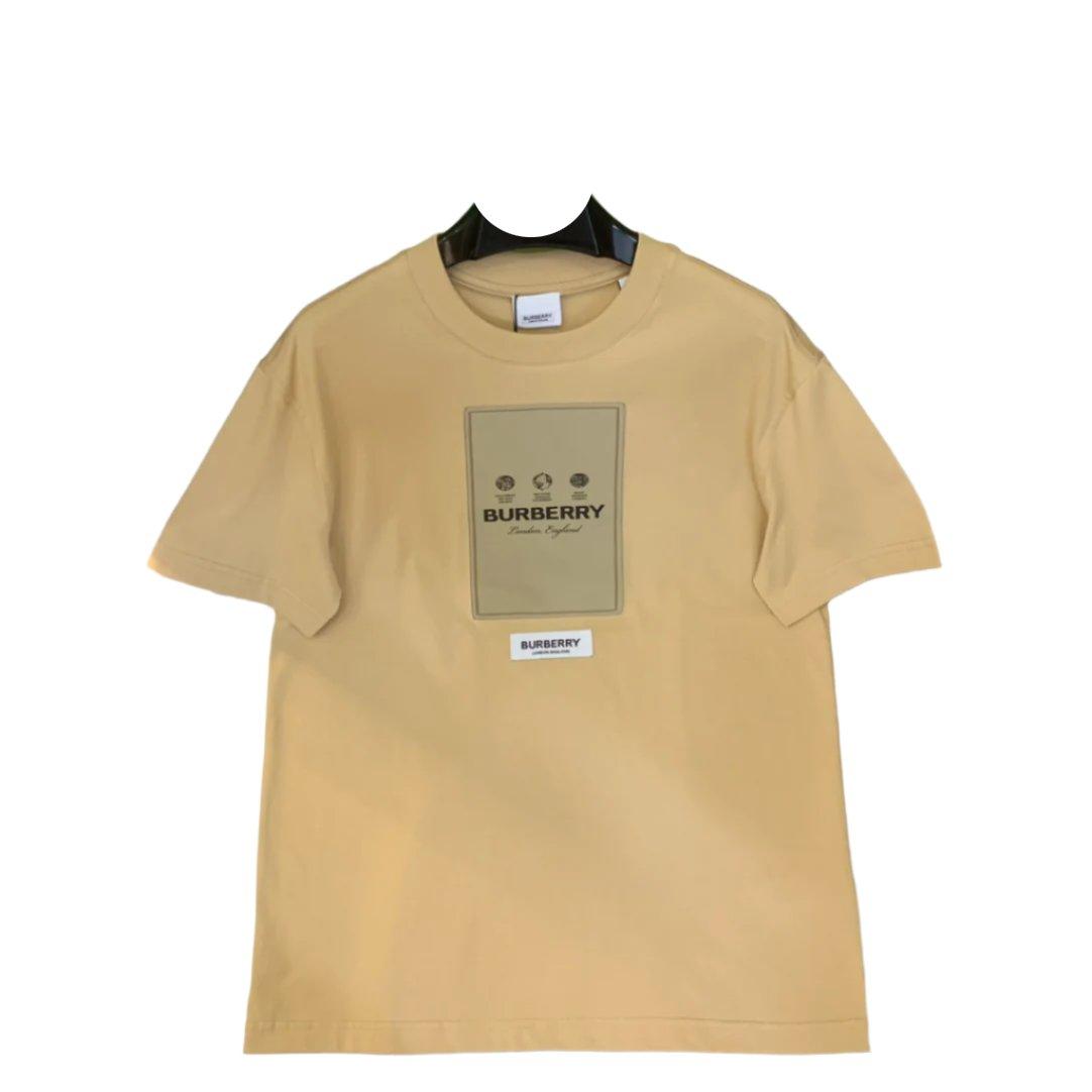 Burberry Beige T-Shirt Without Collar