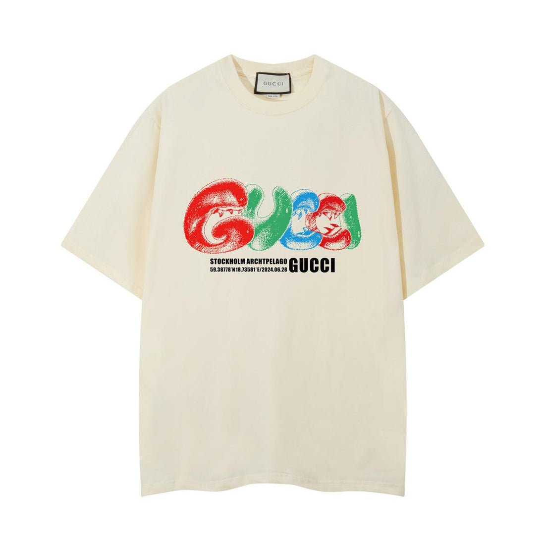 Gucci T-Shirt Without Collar 'Beige'