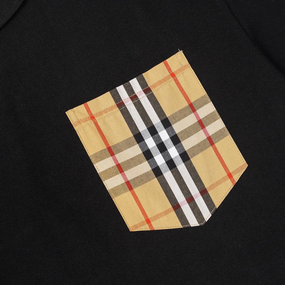 Burberry T-Shirt Without Collar 'Black & Beige'