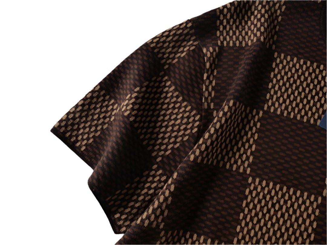 Louis Vuitton Damier T-Shirt Without Collar 'Brown'