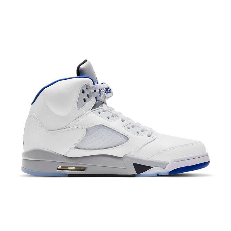 Air Jordan Retro 5 Stealth 2.0 White Hyper Royal Grey