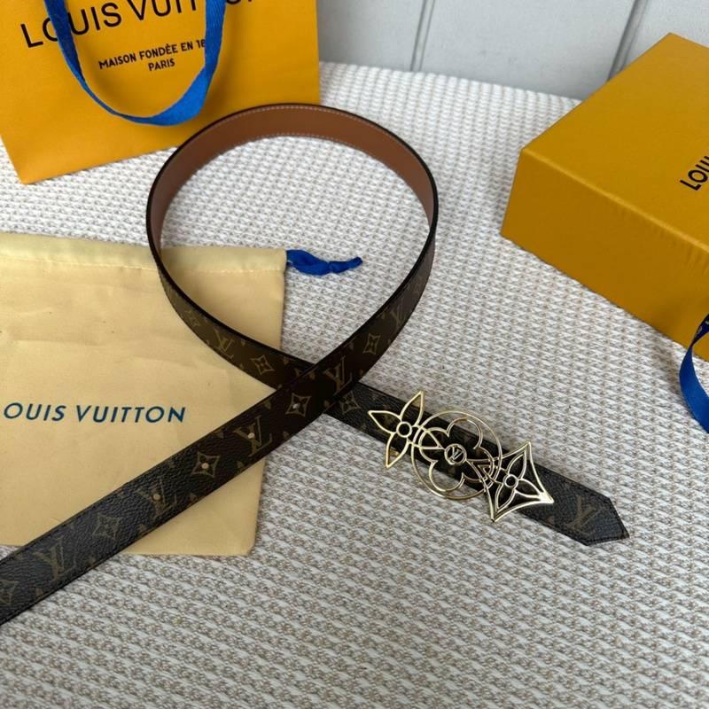 Louis Vuitton Woman Reversible Belt 'Brown'