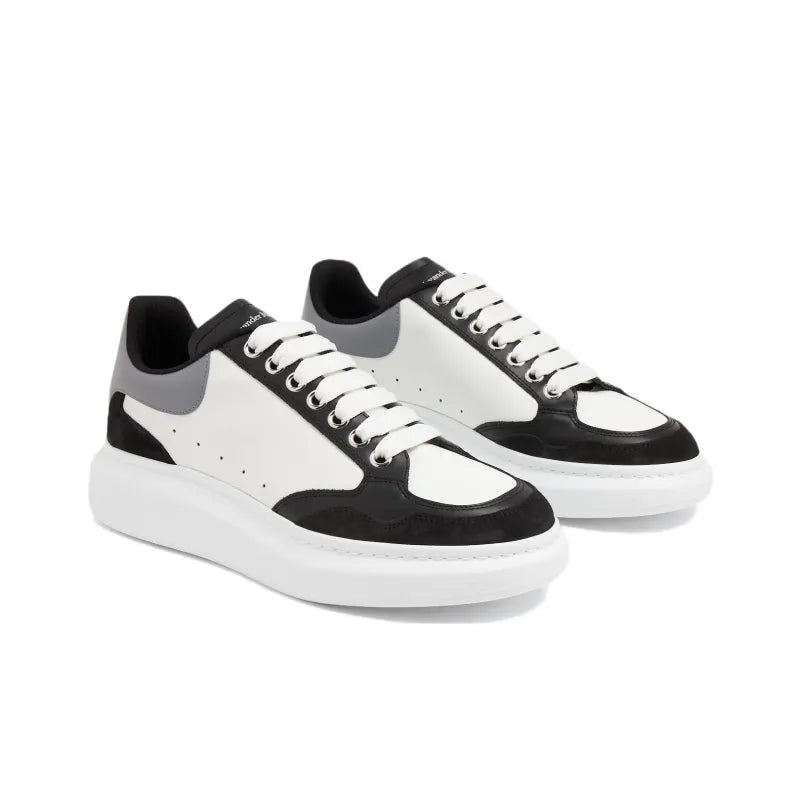 Alexander McQueen Colour-Block Low-Top Sneakers 'White Grey Black'