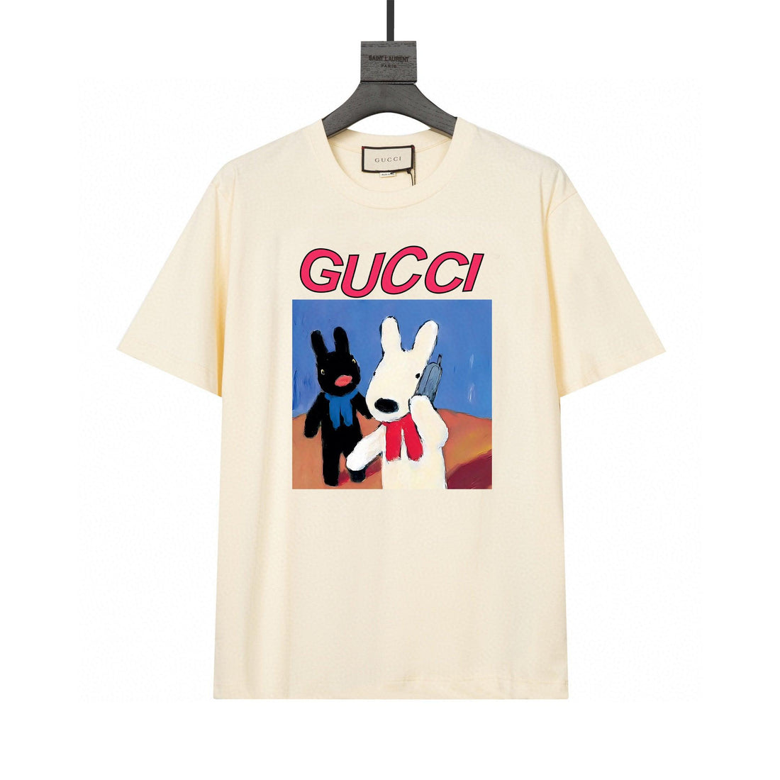 Gucci T-Shirt Without Collar 'Beige'