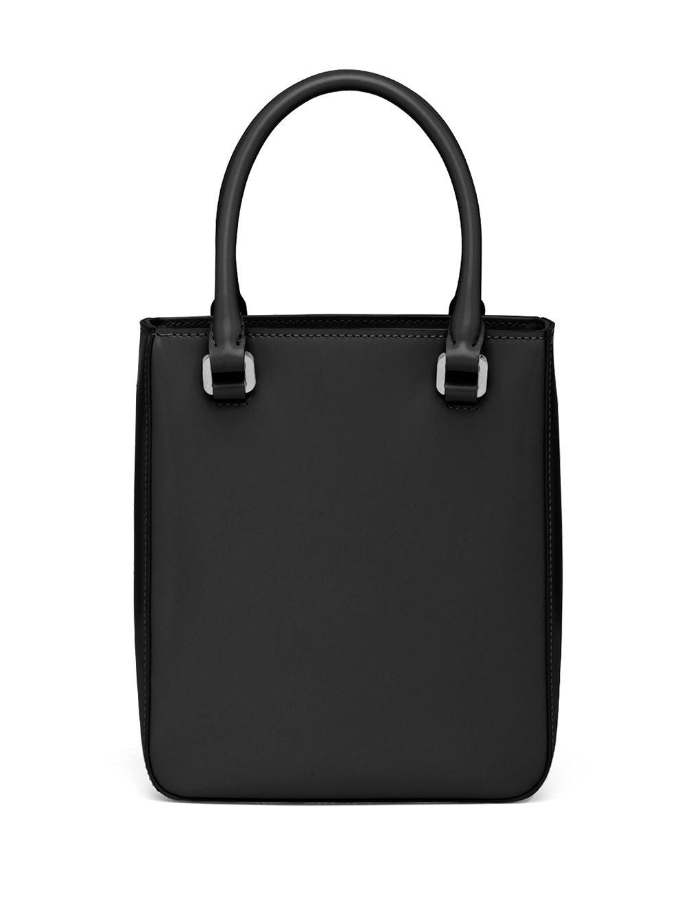 Prada triangle-logo tote bag