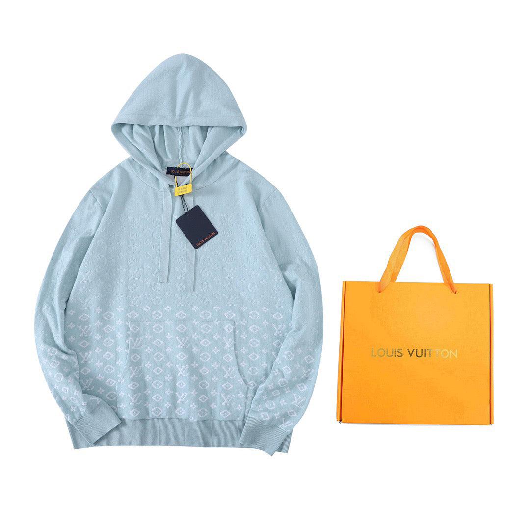 Louis Vuitton Sky Blue Monogram Hoodie