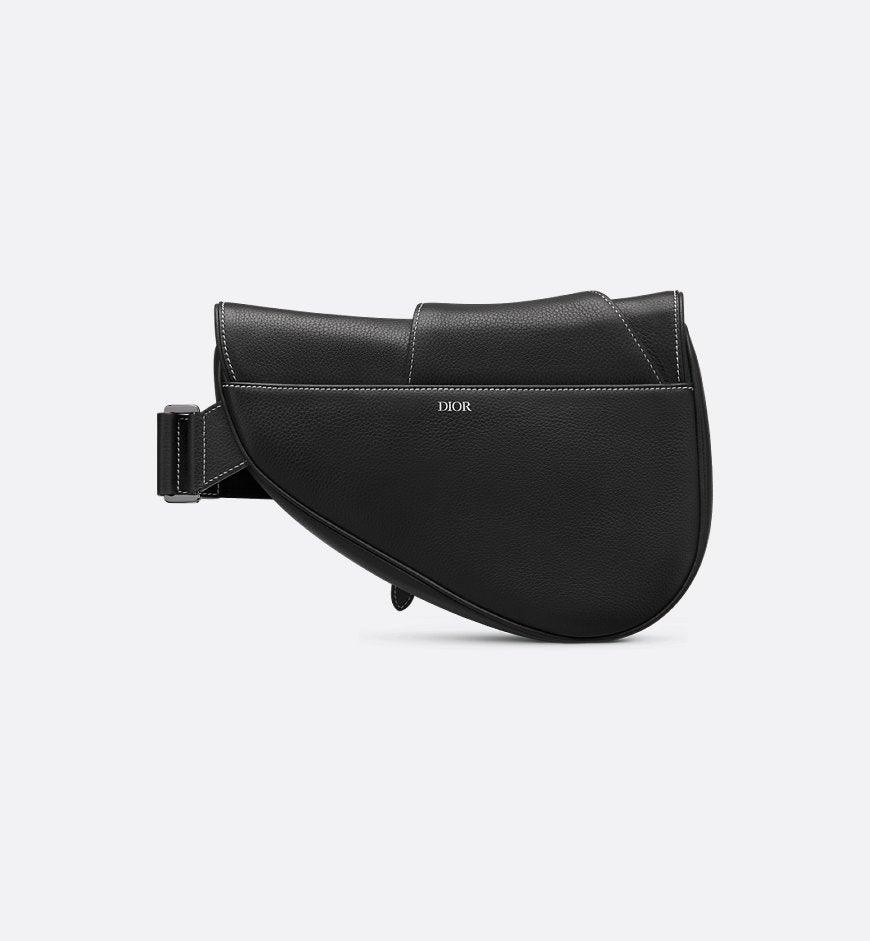 Dior Saddle Bag Black Grained Calfskin