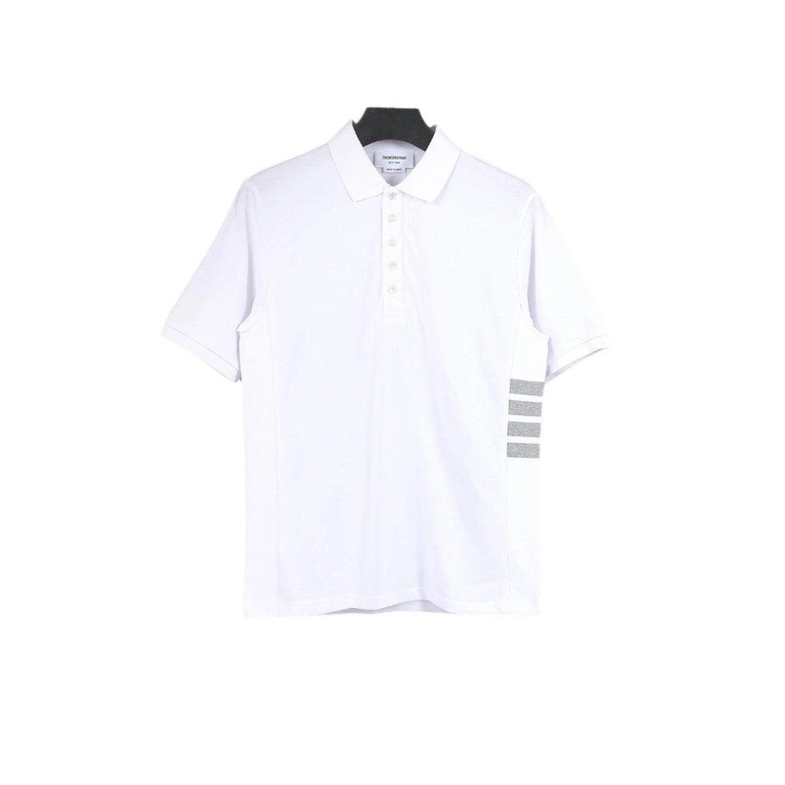 Thom Browne White T-Shirt with Collar