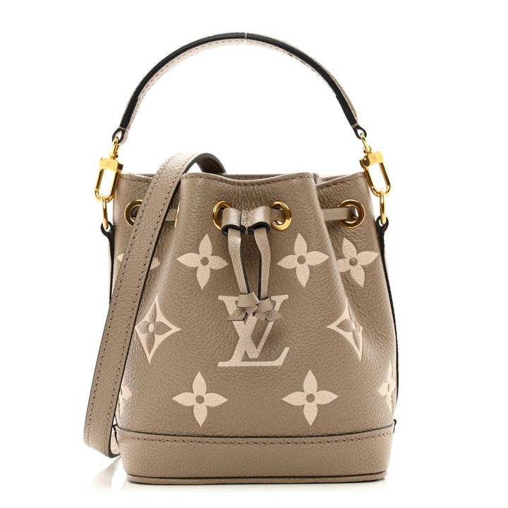 Louis Vuitton  Empreinte Monogram Giant Nano Noe Tourterelle Creme