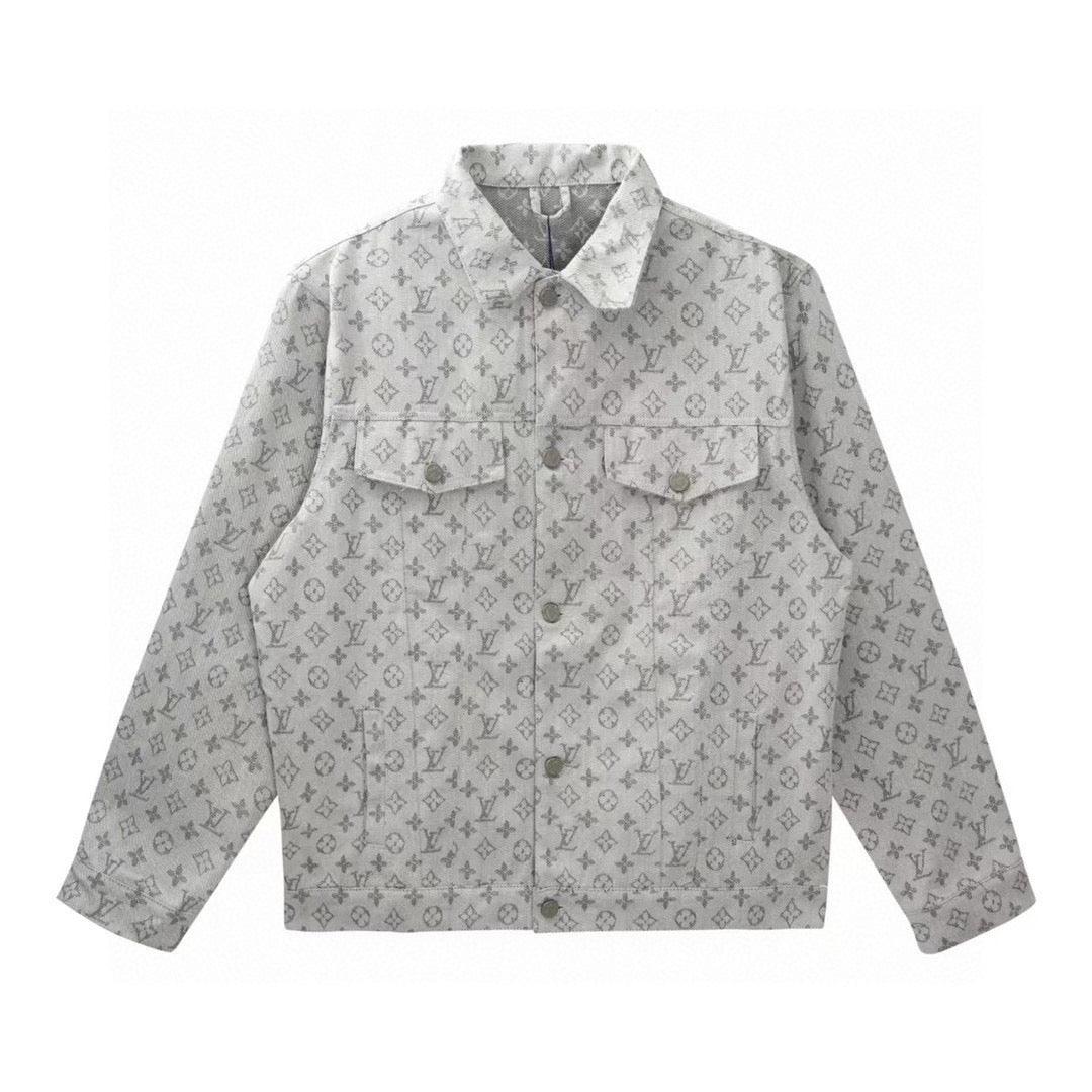 Louis Vuitton  Monogram Denim Jacket Grey