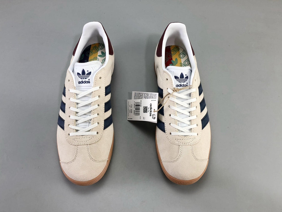 Adidas Originals Gazelle Indoor 'Beige Dark Blue Collegiate Burgundy'