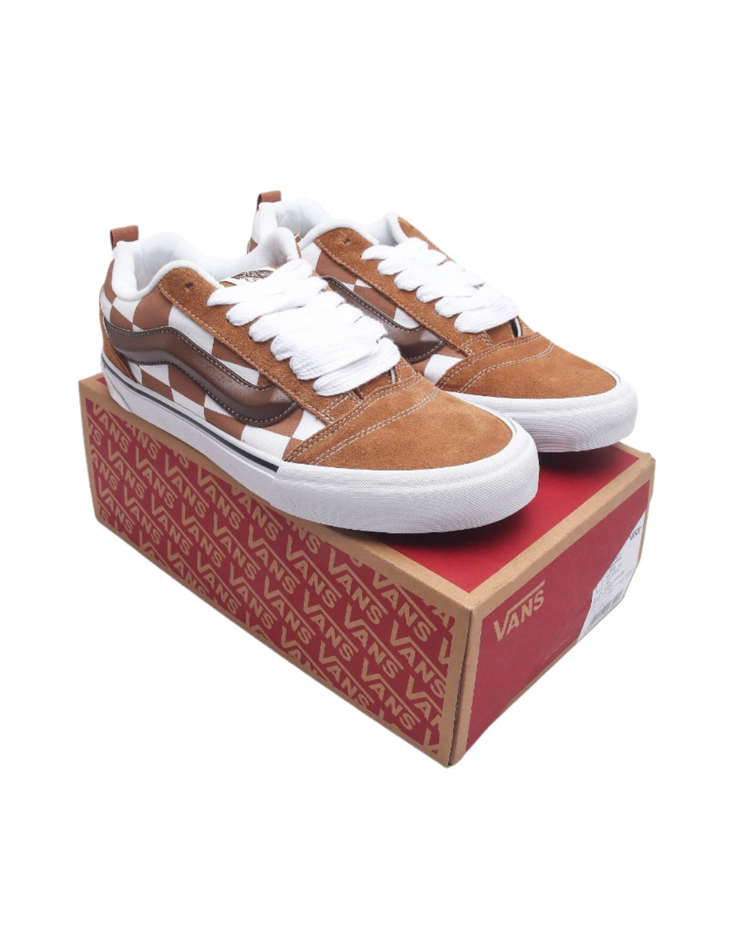 Vans Knu Skool Mega Check Brown 'Brown/White'