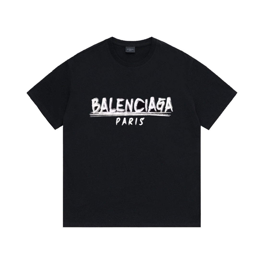 Balenciaga Black T-Shirt Without Collar