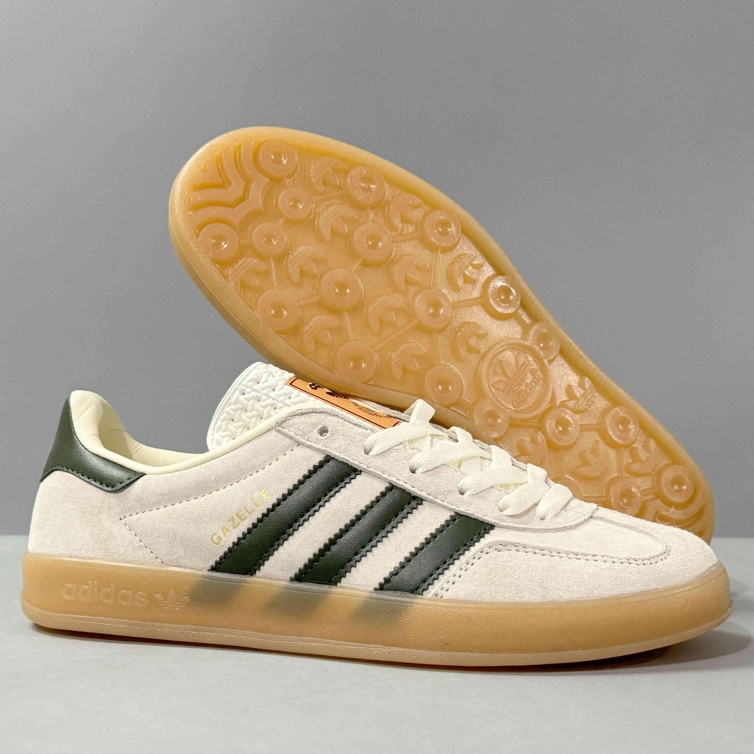 Adidas Originals Gazelle Indoor 'Cream White Collegiate Green Gum'