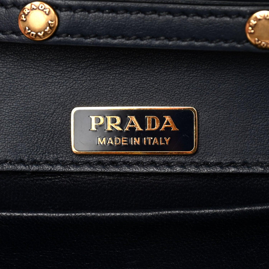 Prada City Calf Saffiano Astrology Cahier Bag Black