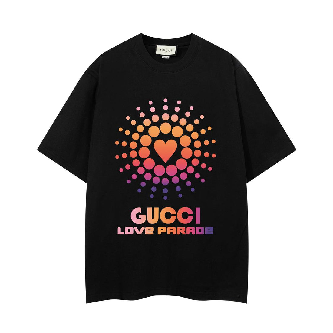 Gucci T-Shirt Without Collar 'Black-Orange'