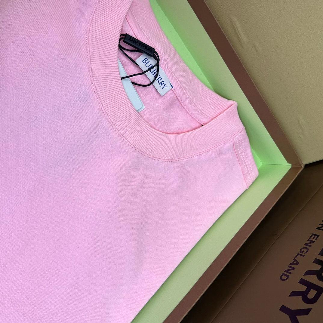 Burberry Pink T-Shirt Without Collar