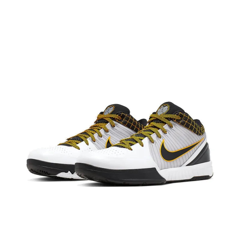 Nike Kobe 4 Protro White Black Del Sol