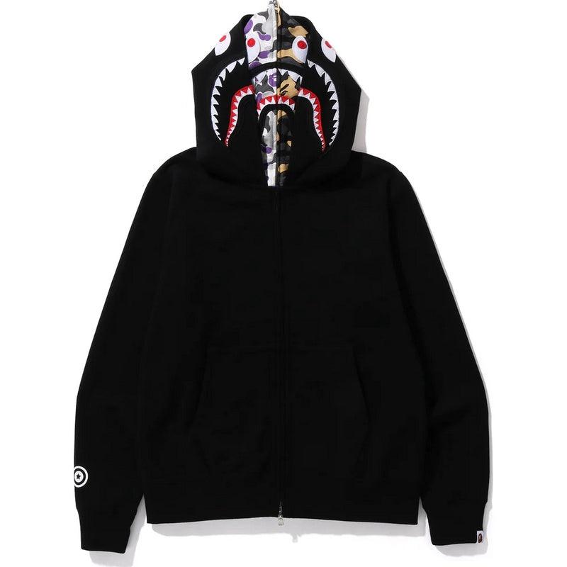 BAPE ABC CAMO SHARK WIDE FIT FULL ZIP DOUBLE A Bathing Ape - BLACK