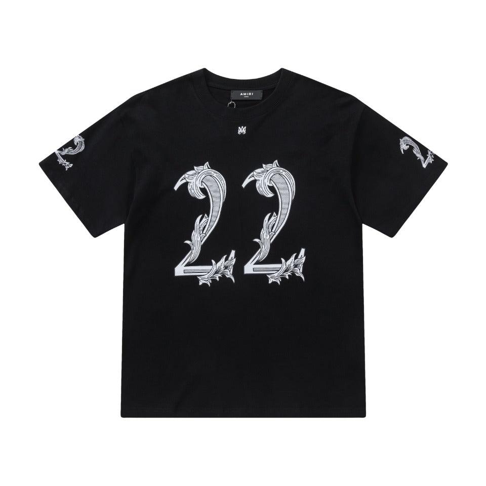 Amiri 22 Black T-Shirt Without Collar