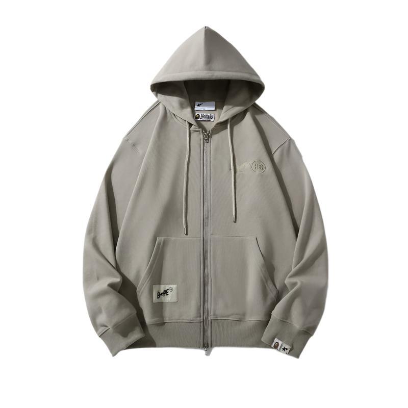 BAPE X HIGHSNOBIETY FULL ZIP HOODIE 'Beige'