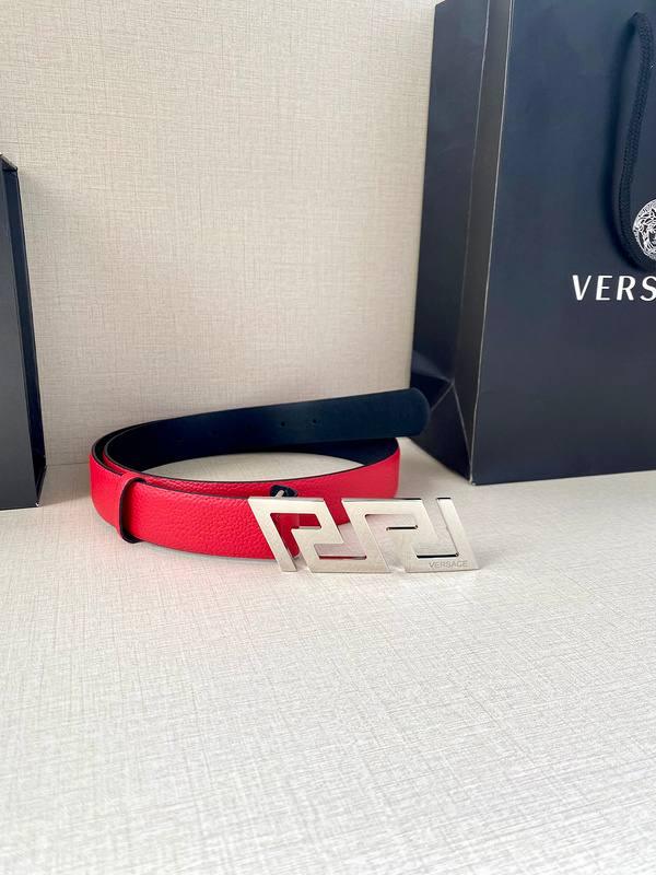 Versace Medusa Belt 'Red'