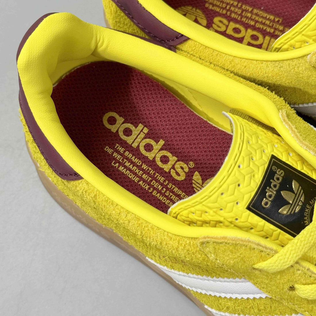 Adidas Originals Gazelle Indoor 'Bright Yellow Burgundy'