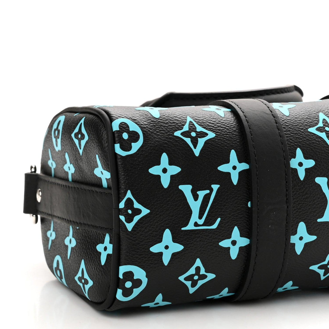 Louis Vuitton Monogram Playground Keepall Bandouliere 25 Black