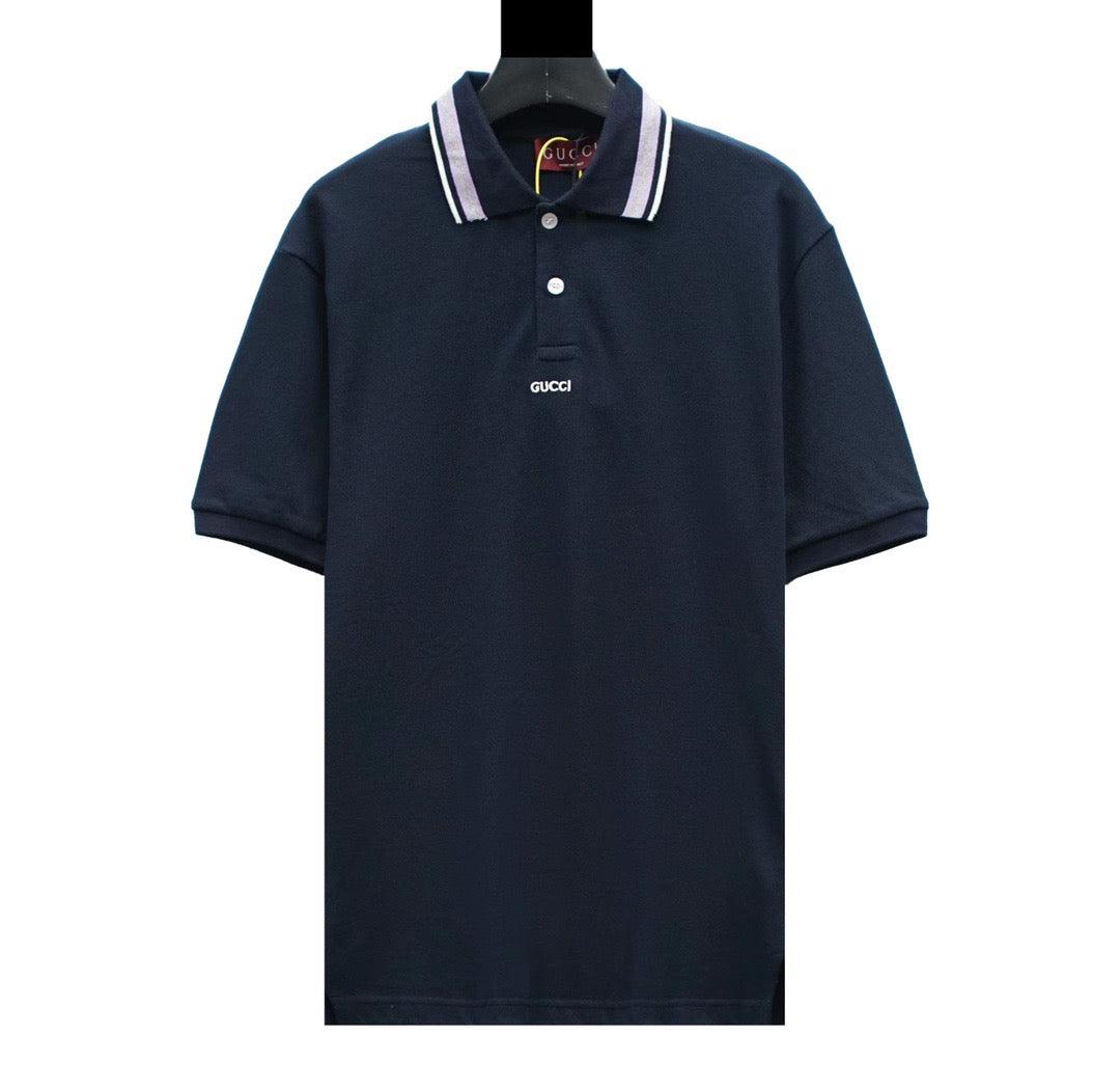 Gucci Blue T-shirt with a collar