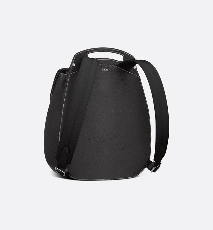 Dior Gallop Sling Bag Black Grained Calfskin