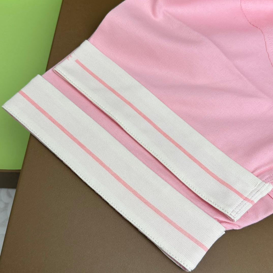 Burberry Pink T-Shirt Without Collar