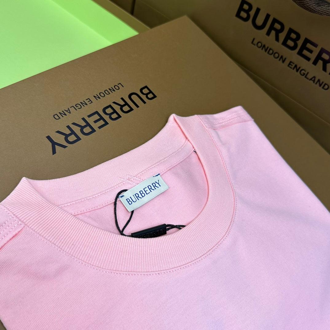 Burberry Pink T-Shirt Without Collar