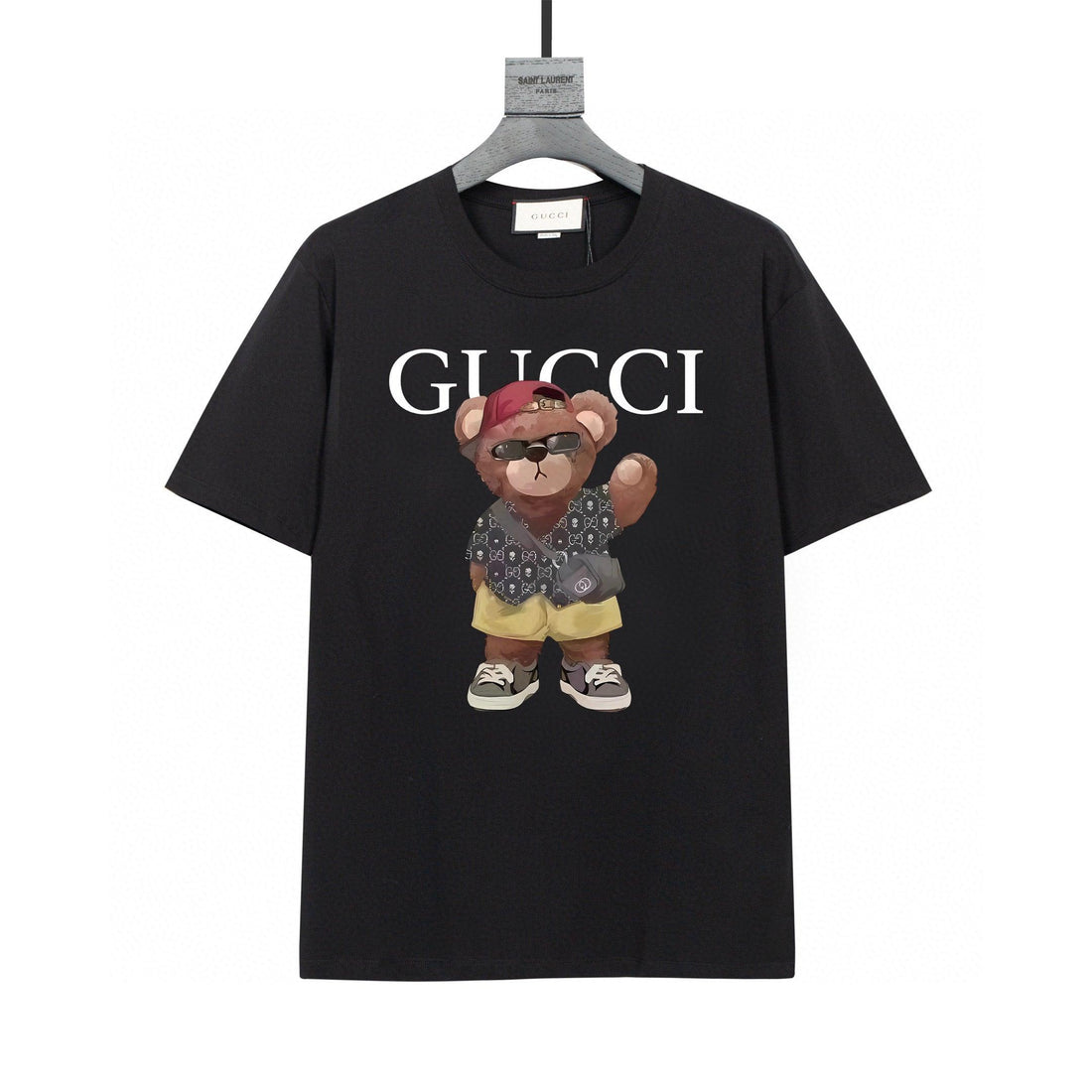 Gucci T-Shirt Without Collar 'Black'