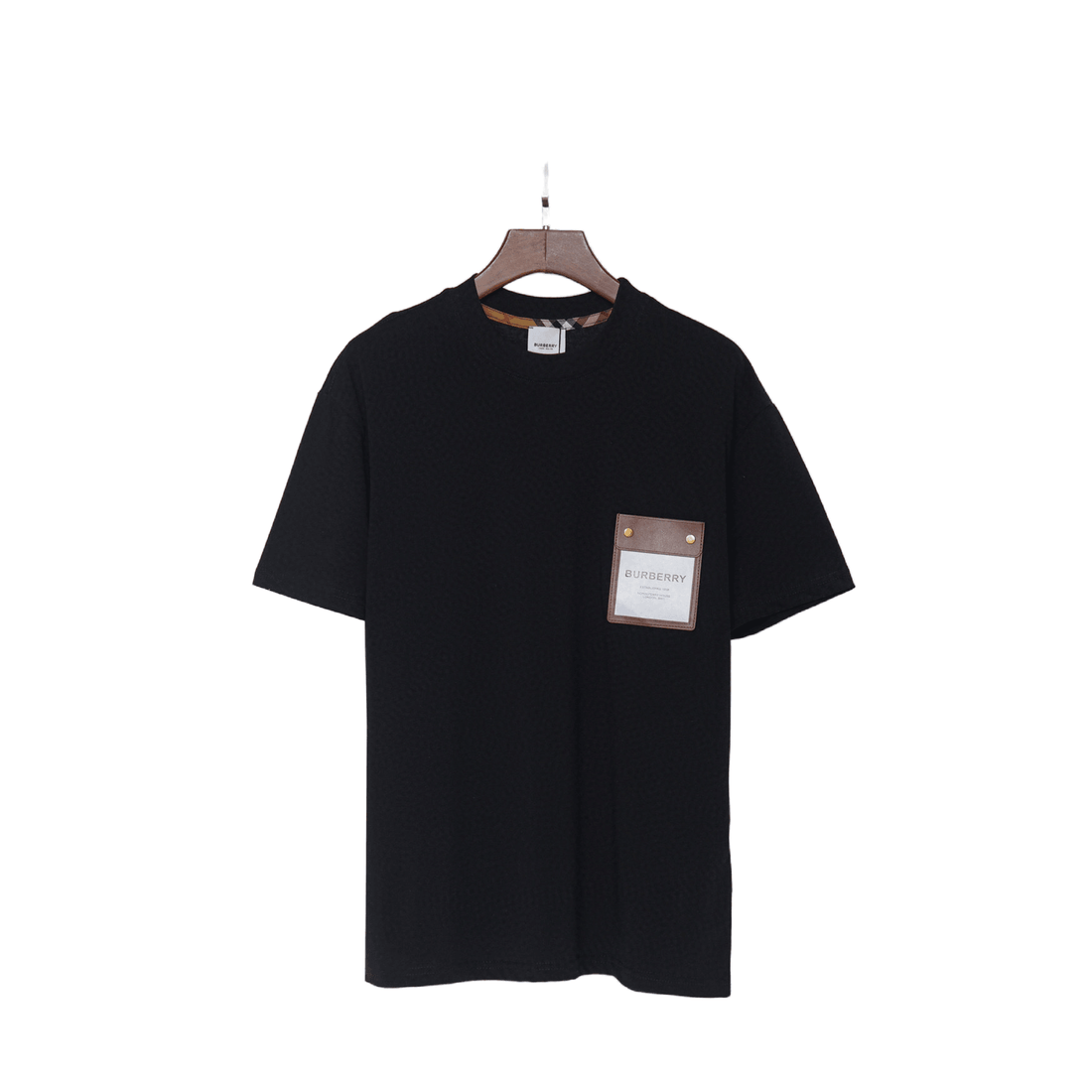 Burberry T-Shirt Without Collar 'Black & Beige'