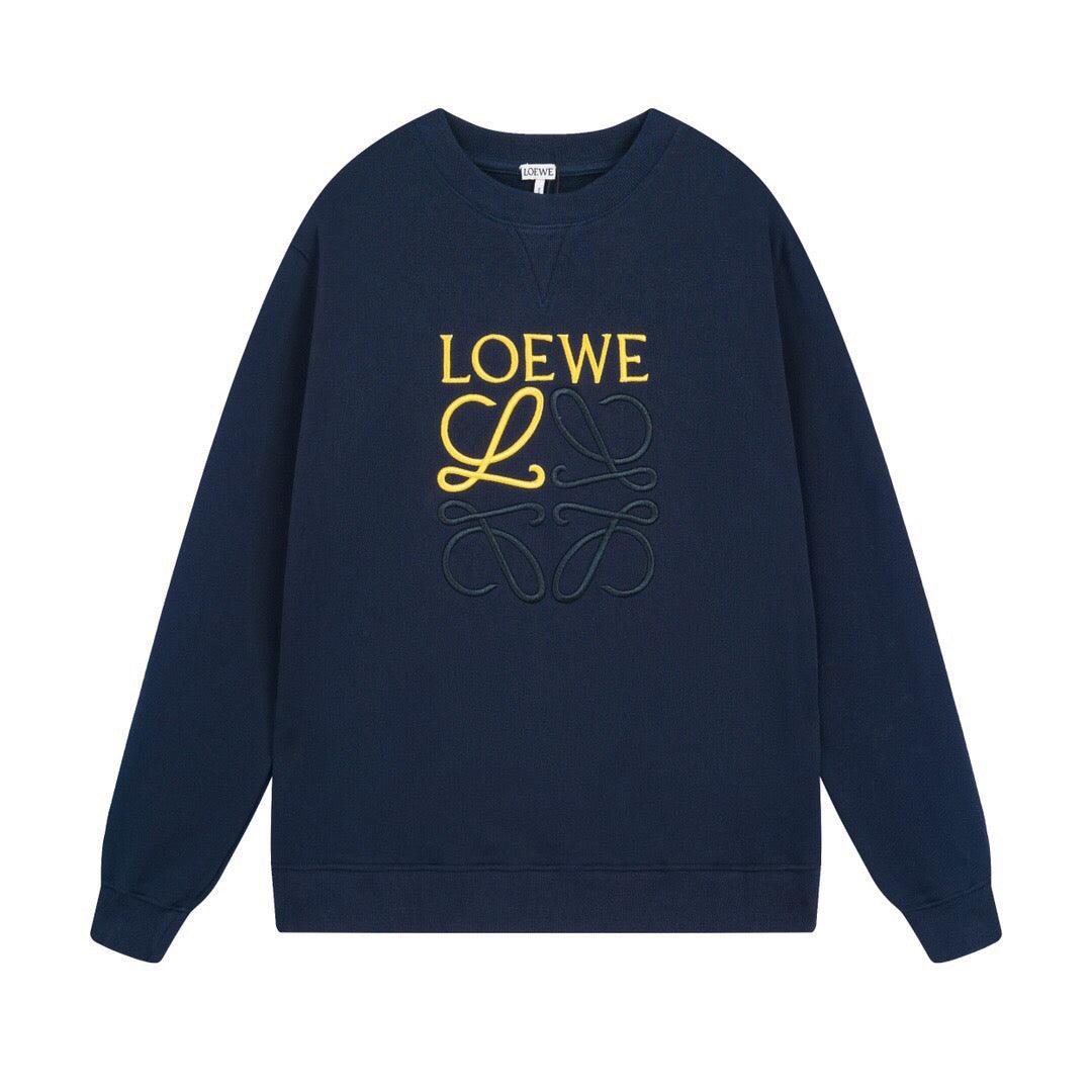 LOEWE Anagram Cotton Sweatshirt 'Navy'