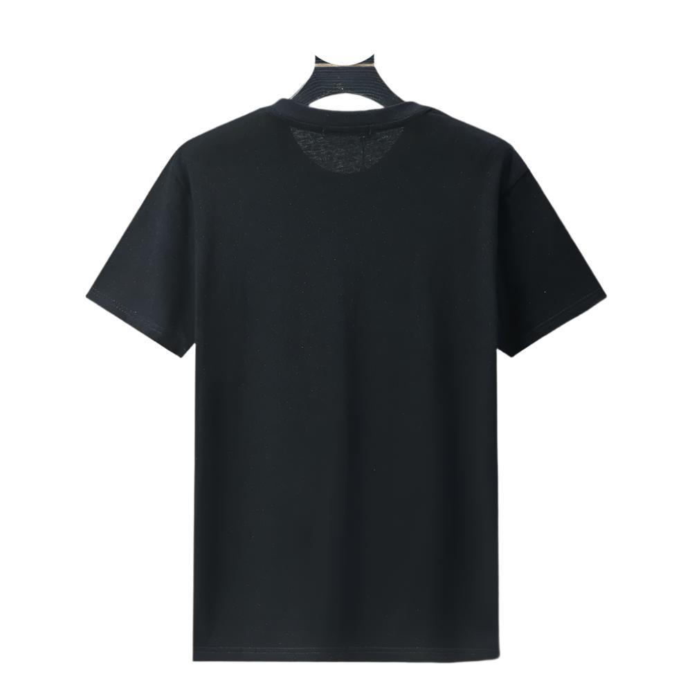 Balmain Black T-Shirt Without Collar