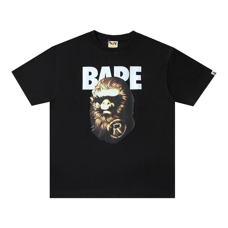 Bathing Ape Black T-Shirt without Collar