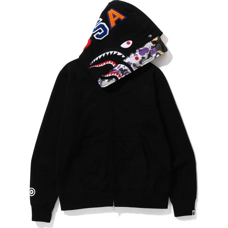 BAPE ABC CAMO SHARK WIDE FIT FULL ZIP DOUBLE A Bathing Ape - BLACK