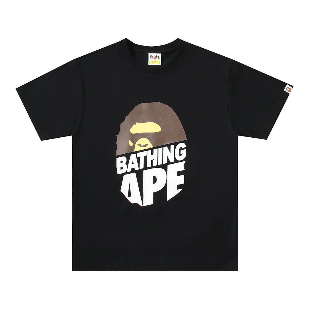 Bathing Ape Black T-Shirt without Collar