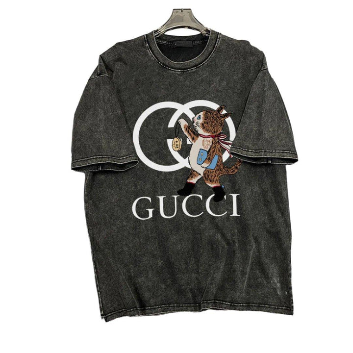 Gucci T-Shirt Without Collar 'Smoke Black'