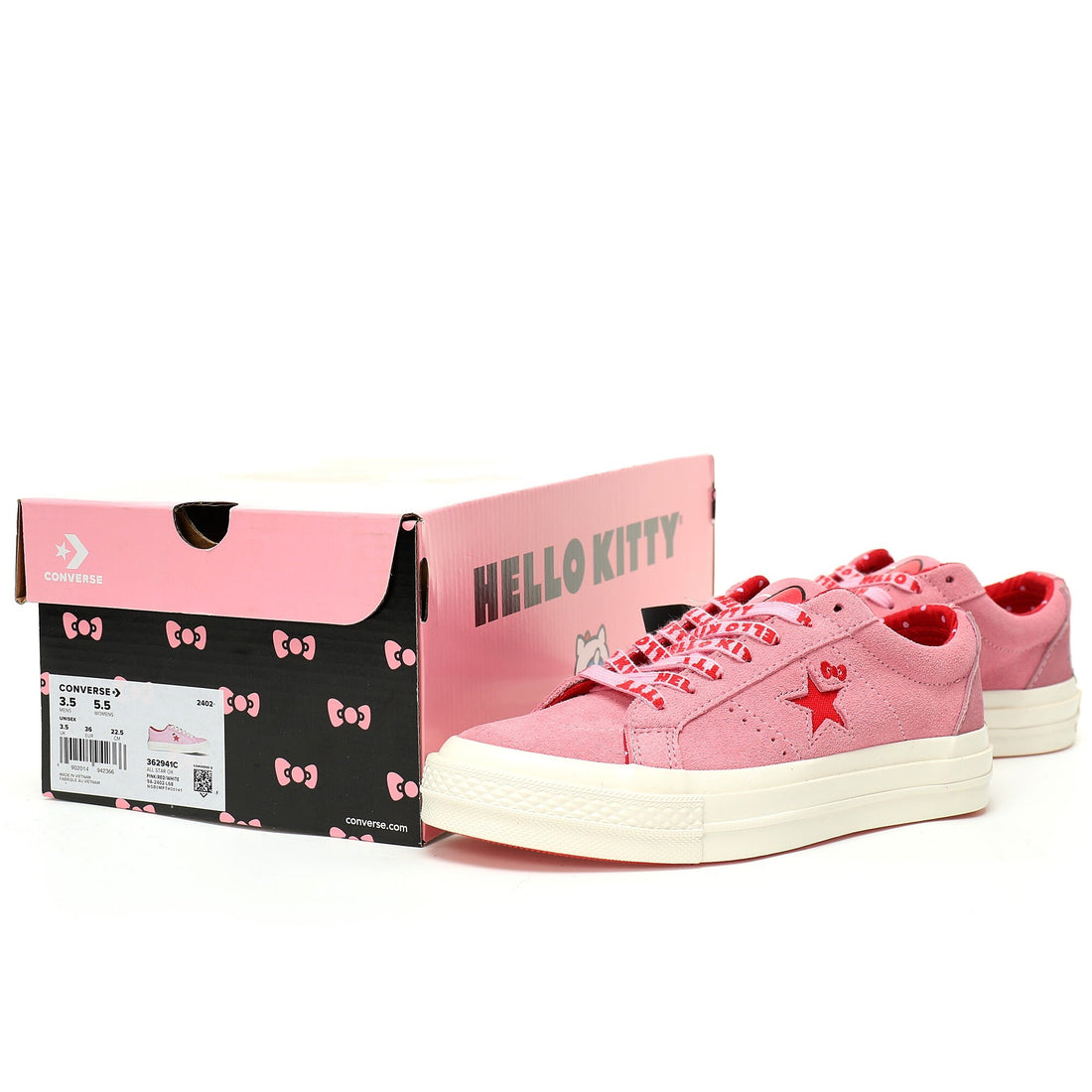 Hello Kitty x Converse One Star Suede Low "Prism Pink"