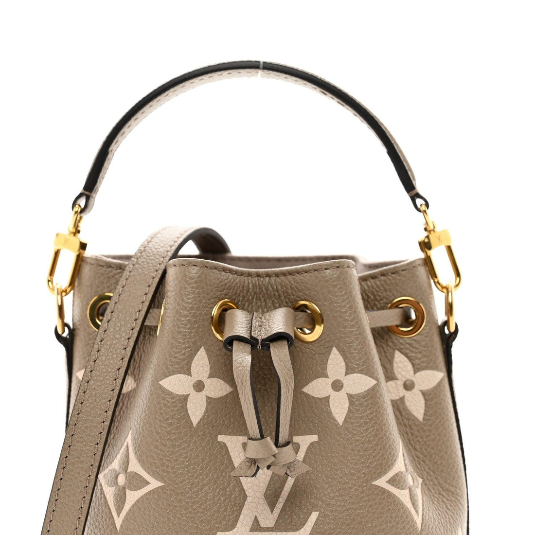 Louis Vuitton  Empreinte Monogram Giant Nano Noe Tourterelle Creme