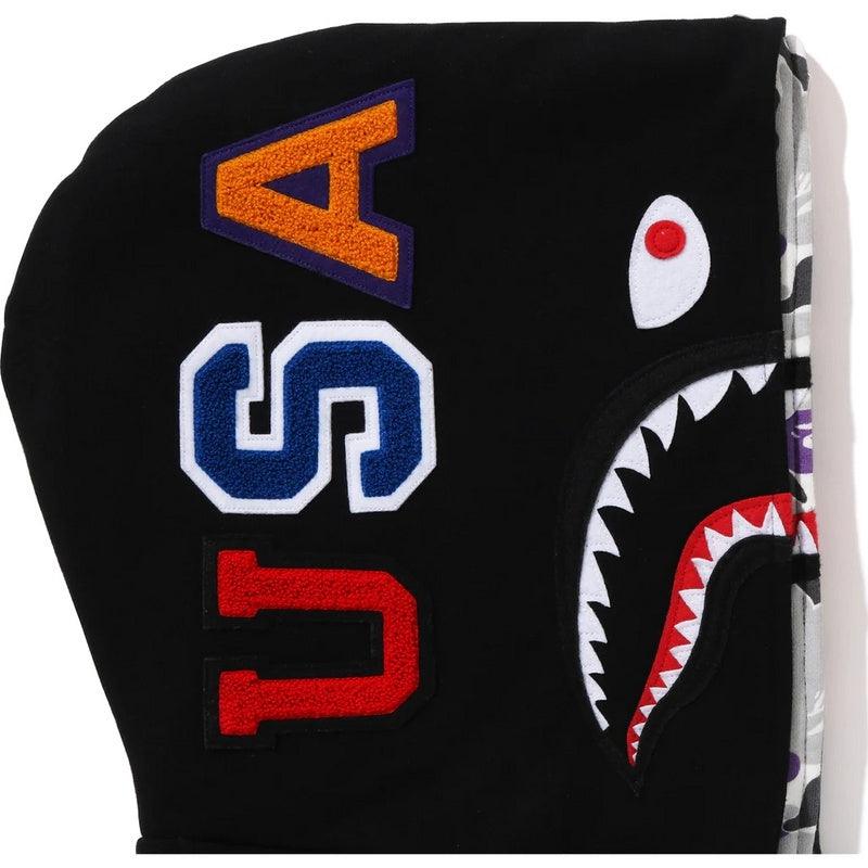 BAPE ABC CAMO SHARK WIDE FIT FULL ZIP DOUBLE A Bathing Ape - BLACK