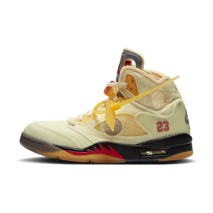 Air Jordan 5 Retro Sail Virgil Abloh Tan