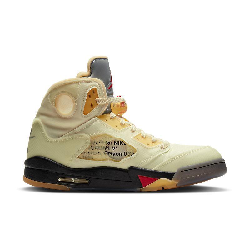 Air Jordan 5 Retro Sail Virgil Abloh Tan