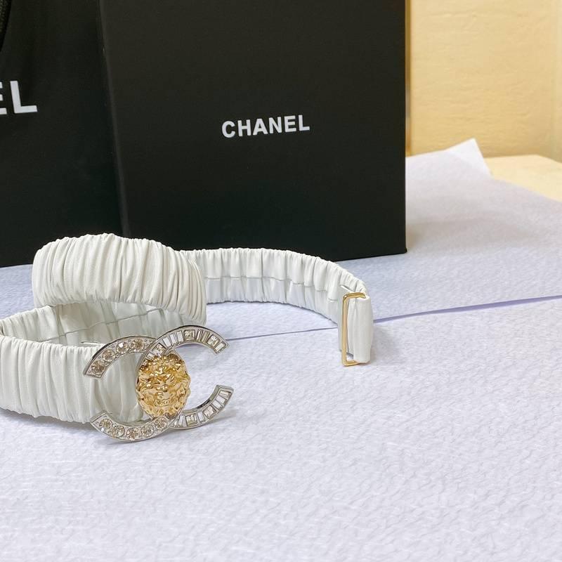 Chanel Leather Women’s Belt 'White'