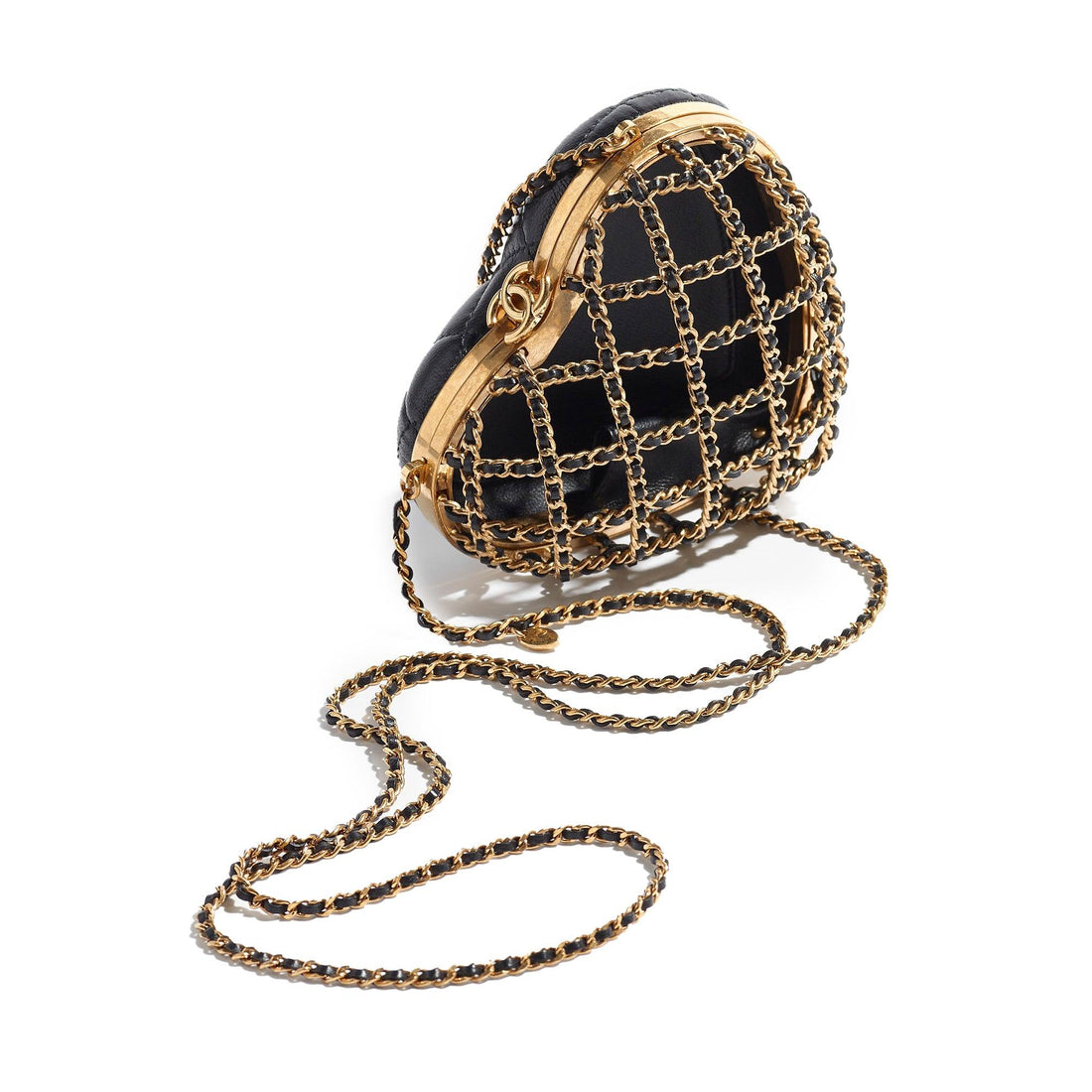 Chanel 2023 CC Heart Minaudiere Bag